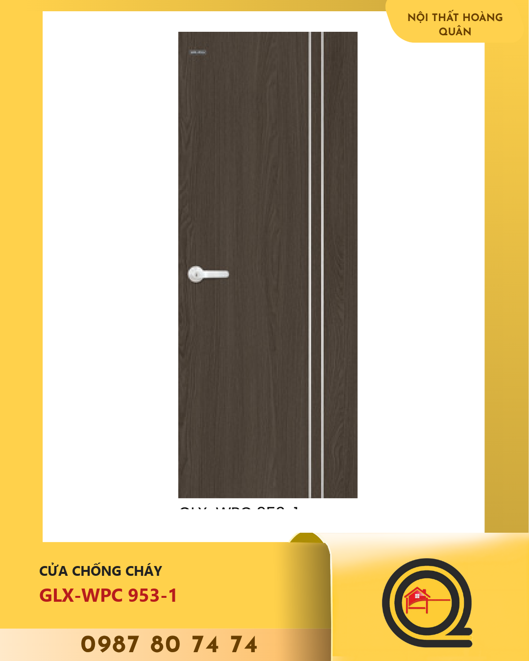 Cửa Nhựa Gỗ WPC GLX-WPC 953-1